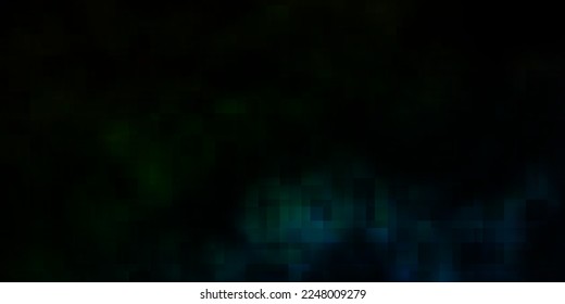 Dark Blue, Green vector background with rectangles. Abstract gradient illustration with rectangles. Modern template for your landing page.
