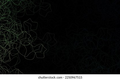Azul oscuro, fondo vectorial verde con formas abstractas. Ilustración con formas gradientes coloridas en estilo abstracto. Fondo para un teléfono móvil.