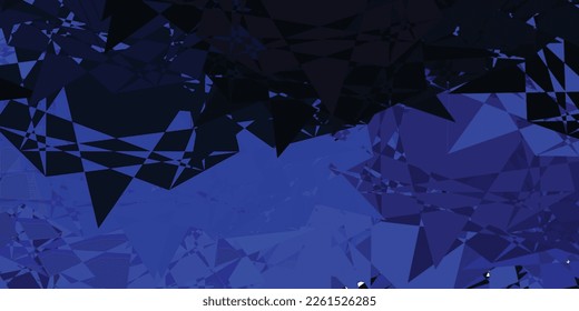 Dark Blue, Green vector background with polygonal forms. Web material illustration with colorful abstract triangles. Template for commercials.