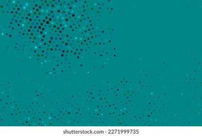 Dark Blue, Green vector background with rectangles. Illustration with set of colorful rectangles. Smart design for your business advert.