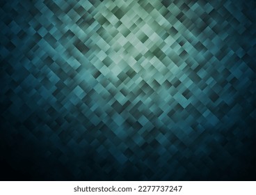 Dark Blue, Green vector background with rectangles. Decorative design in abstract style with rectangles. Best design for your ad, poster, banner.