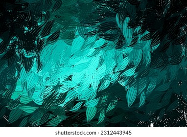 Dark Blue, Green vector background with abstract shapes. Decorative design in abstract style with random forms. Modern design for your business card.