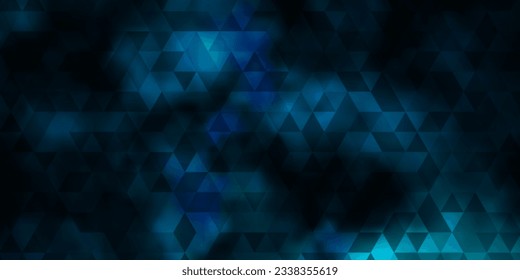 Azul oscuro, fondo vectorial verde con estilo poligonal. Triángulos sobre fondo abstracto con gradiente colorido. Diseñar para tus promociones.