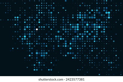 Dark Blue, Green vector background with bubbles. Abstract illustration with colored bubbles in nature style. Pattern for beautiful websites.
