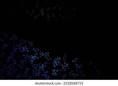Dark Blue, Green vector background with abstract forms. Colorful chaotic forms with gradient in modern style. Simple design for your web site.