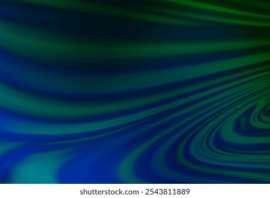 Dark Blue, Green vector background with lamp shapes. Creative illustration in halftone marble style with gradient. A completely new template for your business design.