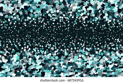 Dark Blue, Green vector background of rectangles and squares. Style quilt and blanket. Geometrical rectangular pattern. Repeating pattern with rectangle shapes.
