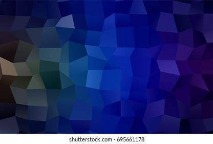 Dark Blue, Green vector background of rectangles and squares. Style quilt and blanket. Geometrical rectangular pattern. Repeating pattern with rectangle shapes.