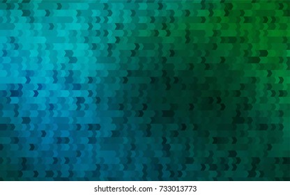 Dark Blue, Green vector background of rectangles and squares. Style quilt and blanket. Geometrical rectangular pattern. Repeating pattern with rectangle shapes.