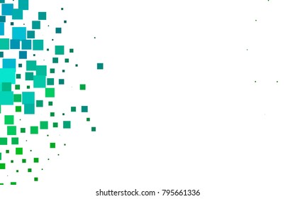 Dark Blue, Green vector background of rectangles and squares. Style quilt and blanket. Geometrical rectangular pattern. Repeating pattern with rectangle shapes.