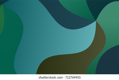 Dark Blue, Green vector bandy pattern. Glitter abstract illustration with wry lines. Brand-new design for your business.