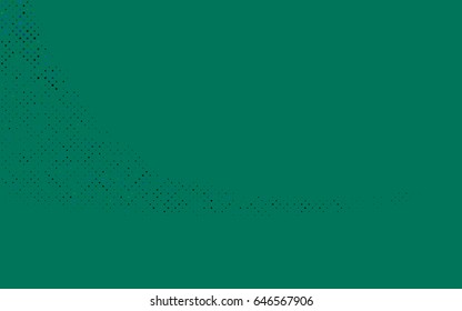 Dark Blue, Green vector banner with circles, spheres. Abstract spots. Background of Art bubbles in halftone style with colored gradient.