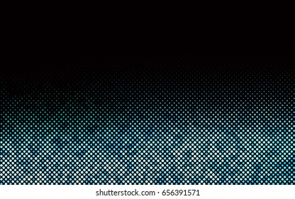 Dark Blue, Green vector banner with circles, spheres. Abstract spots. Background of Art bubbles in halftone style with colored gradient.