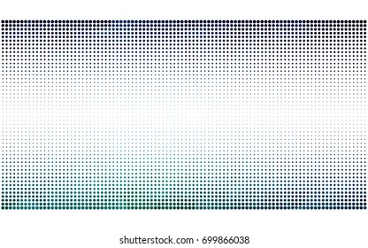 Dark Blue, Green vector banner set of circles, spheres. Donuts Background. Creative Design Templates. Technology halftone illustration.