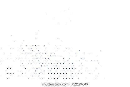 Dark Blue, Green vector banner with circles, spheres. Abstract spots. Background of Art bubbles in halftone style with colored gradient.