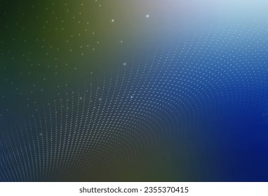 Dark Blue, Green vector Beautiful colored illustration with blurred circles in nature style. Modern abstract illustration with colorful water drops. Base for booklets, leaflets