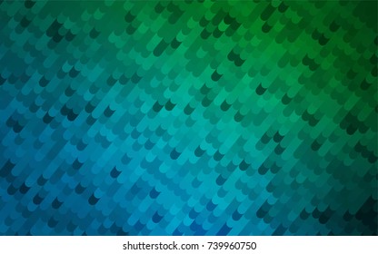 Dark Blue, Green vector bent pattern. Geometric illustration in Origami style with gradient.  The completely new template can be used for your brand book.