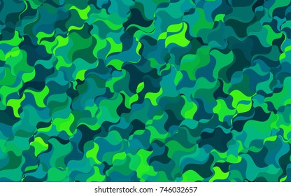 Dark Blue, Green vector bent template. A completely new color illustration in a vague style. A new texture for your design.