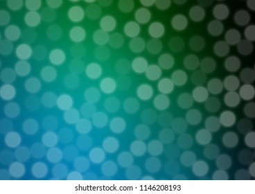 Dark Blue, Green vector blur pattern. Colorful illustration in abstract style with gradient. The blurred design can be used for your web site.