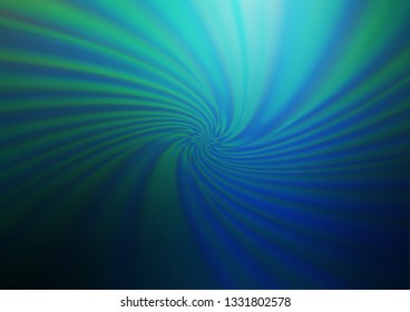 Dark Blue, Green vector blur pattern. A vague abstract illustration with gradient. The elegant pattern for brand book.