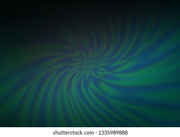 Dark Blue, Green vector blur pattern. Colorful illustration in abstract style with gradient. A completely new template for your design.
