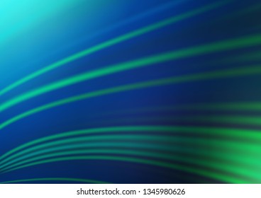 Dark Blue, Green vector blur pattern. A vague abstract illustration with gradient. The blurred design can be used for your web site.
