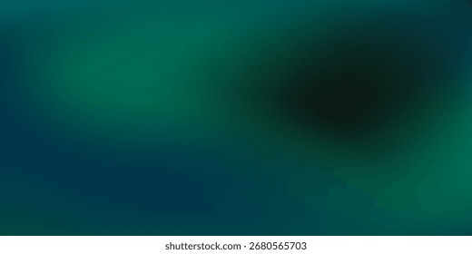 Azul oscuro, diseño de fondo de desenfoque de Vector verde simple. ilustración con gradiente de desenfoque