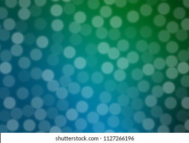 Dark Blue, Green vector blurred bright background. A completely new color illustration in a bokeh style. The background for your creative designs.