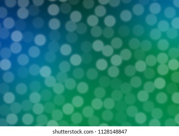 Dark Blue, Green vector blurred shine abstract background. Colorful illustration in blurry style with gradient. The blurred design can be used for your web site.