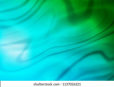 Dark Blue, Green vector blurred shine abstract template. Modern geometrical abstract illustration with gradient. A new texture for your design.