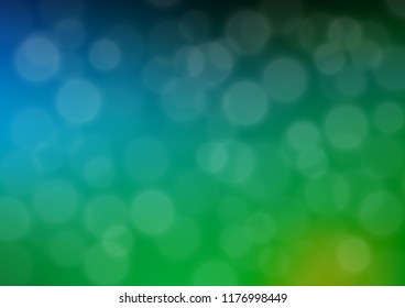 Dark Blue, Green vector blurred and colored background. Creative illustration in halftone style with gradient. Brand new style for your business design.