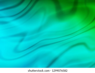 Dark Blue, Green vector blurred bright template. Creative illustration in halftone style with gradient. The textured pattern can be used for background.
