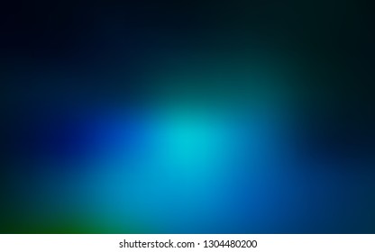 Dark Blue, Green vector blurred template. New colored illustration in blur style with gradient. Completely new design for your business.