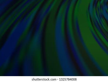 Dark Blue, Green vector blurred background. Glitter abstract illustration with an elegant design. The elegant pattern for brand book.