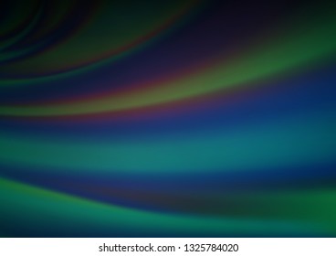 Dark Blue, Green vector blurred bright template. An elegant bright illustration with gradient. A completely new design for your business.