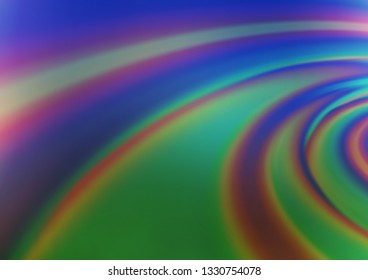 Dark Blue, Green vector blurred shine abstract background. Colorful illustration in abstract style with gradient. A completely new template for your design.
