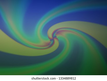 Dark Blue, Green vector blurred and colored background. Creative illustration in halftone style with gradient. Brand new design for your business.