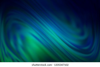 Dark Blue, Green vector blurred shine abstract background. An elegant bright illustration with gradient. Elegant background for a brand book.