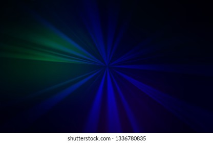 Dark Blue, Green vector blurred shine abstract texture. A completely new colored illustration in blur style. Smart design for your work.