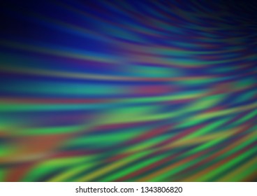 Dark Blue, Green vector blurred bright template. Colorful illustration in abstract style with gradient. A completely new template for your design.