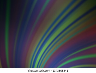 Dark Blue, Green vector blurred bright template. Colorful abstract illustration with gradient. A completely new design for your business.