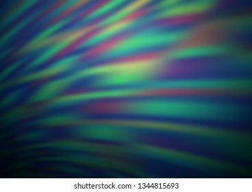Dark Blue, Green vector blurred bright template. Glitter abstract illustration with an elegant design. Brand new style for your business design.