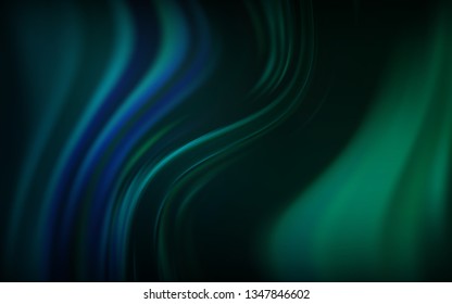 Dark Blue, Green vector blurred bright texture. A completely new colored illustration in blur style. Elegant background for a brand book.