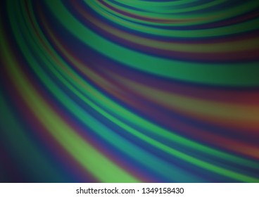 Dark Blue, Green vector blurred bright background. Creative illustration in halftone style with gradient. A completely new template for your design.
