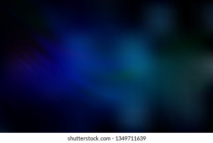 Dark Blue, Green vector blurred template. Glitter abstract illustration with gradient design. Blurred design for your web site.
