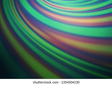 Dark Blue, Green vector blurred background. Glitter abstract illustration with an elegant design. The template for backgrounds of cell phones.
