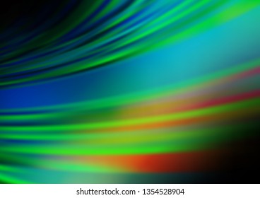 Dark Blue, Green vector blurred bright background. A completely new color illustration in a bokeh style. The blurred design can be used for your web site.