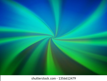 Dark Blue, Green vector blurred bright template. Colorful illustration in abstract style with gradient. A completely new design for your business.