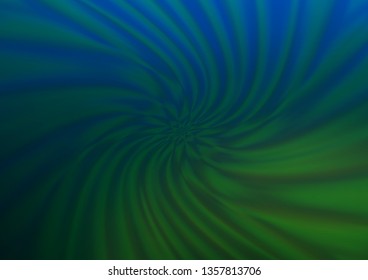 Dark Blue, Green vector blurred shine abstract template. Colorful illustration in blurry style with gradient. The background for your creative designs.