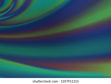 Dark Blue, Green vector blurred shine abstract template. Modern geometrical abstract illustration with gradient. The template can be used for your brand book.